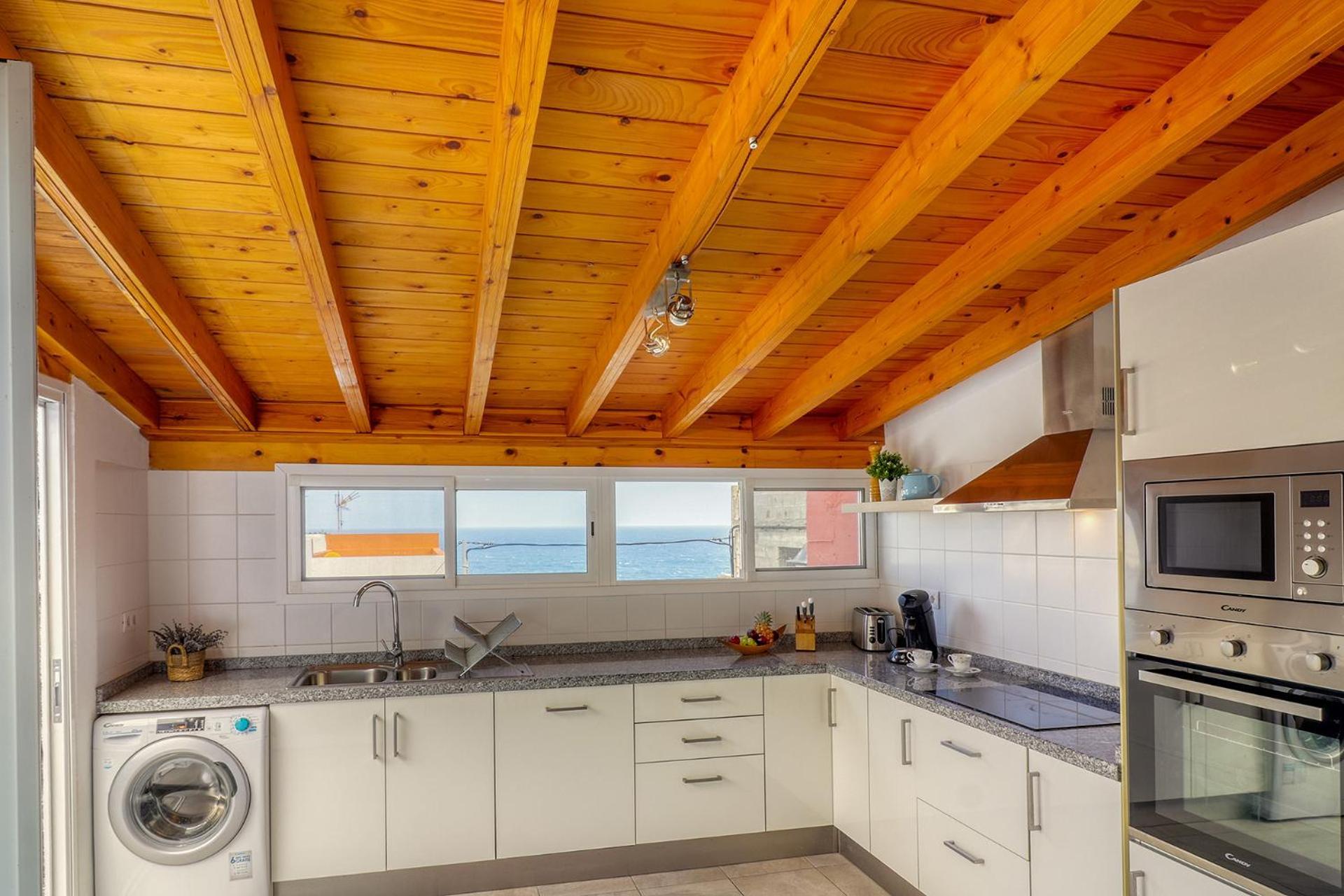 Big Terraced House, 100M To The Beach, With Bbq And Sea View Guincho (Tenerife) Exterior foto