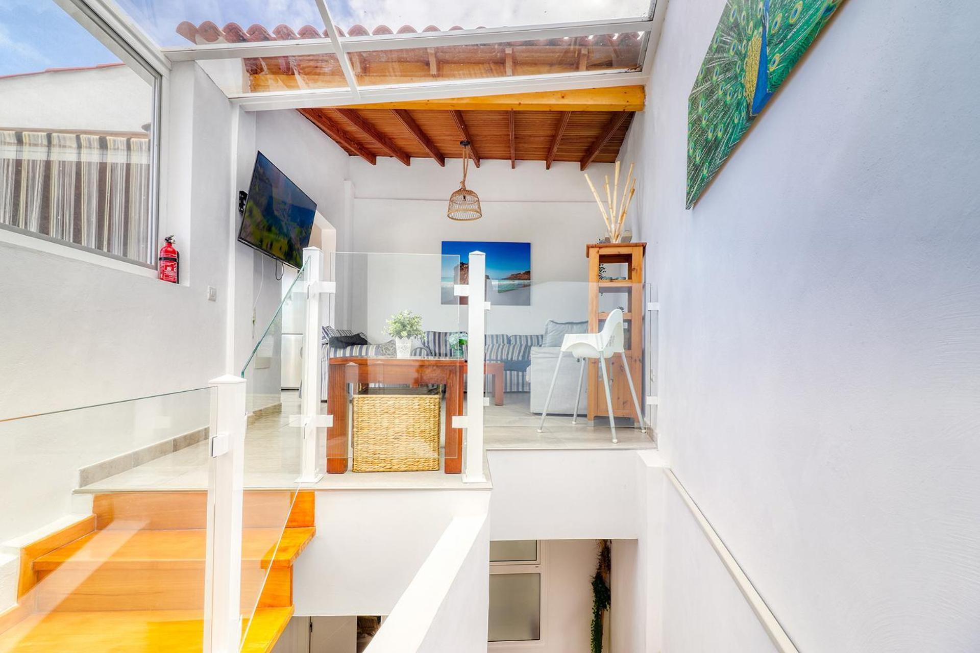 Big Terraced House, 100M To The Beach, With Bbq And Sea View Guincho (Tenerife) Exterior foto