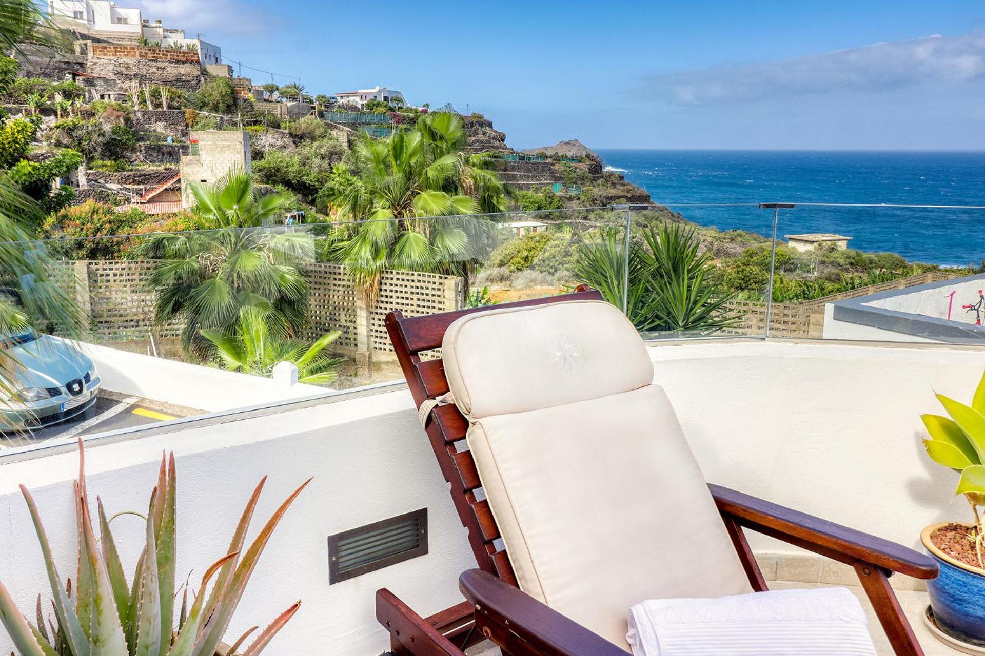 Big Terraced House, 100M To The Beach, With Bbq And Sea View Guincho (Tenerife) Exterior foto